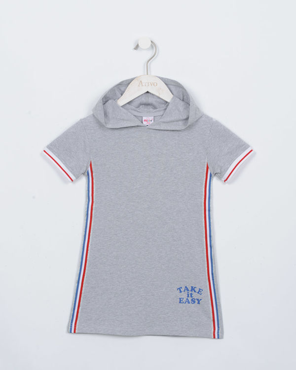 Picture of C2155 GIRLS HOODY COTTON DRESS